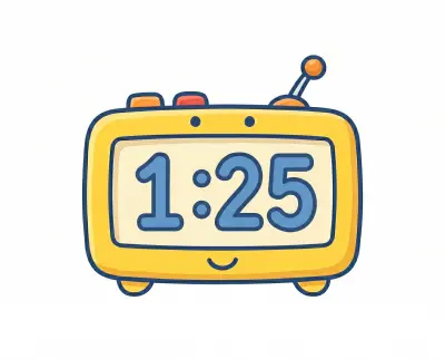Twenty-five past one
